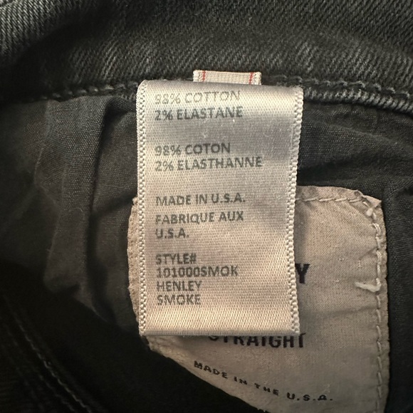 Baldwin denim, size 38. Henley slim straight fit in “smoke” color - Picture 5 of 5